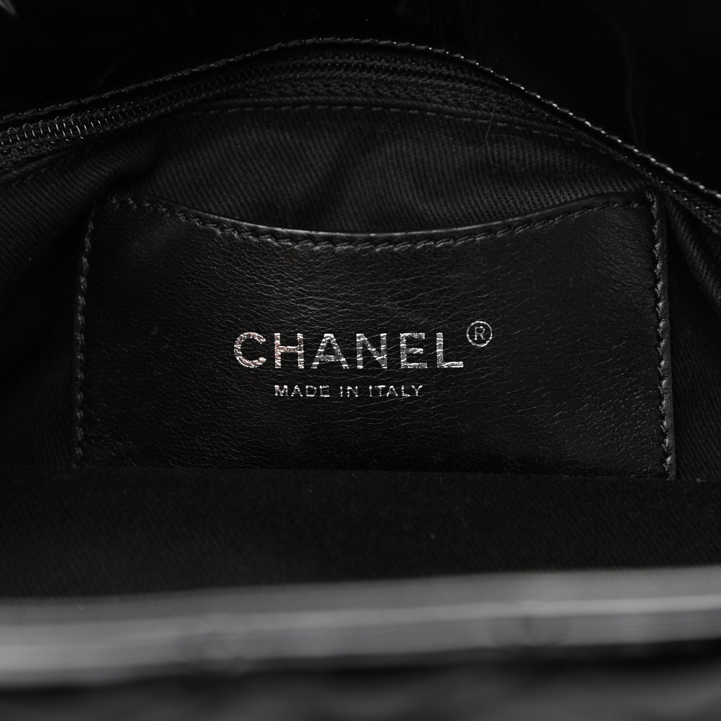 Patent Quilted Medium Just Mademoiselle Bowling Bag Black