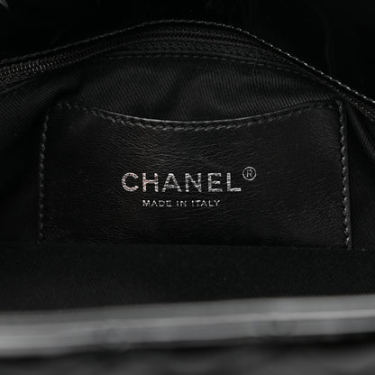 Chanel Patent Quilted Medium Just Mademoiselle Bowling Bag Black 8 of 13