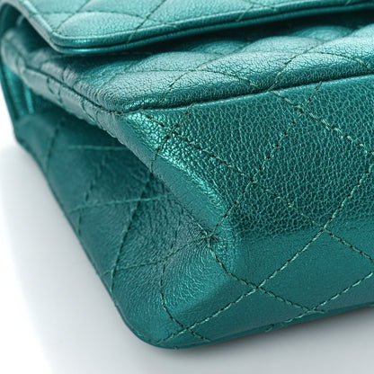 Chanel Metallic Sheepskin Quilted 2.55 Reissue 225 Flap Green 8 of 9