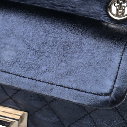 Chanel Metallic Aged Calfskin Quilted 2.55 Reissue 224 Flap Blue 13 of 13