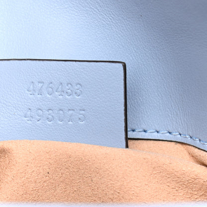 Gucci Calfskin Matelasse Super Mini GG Marmont Shoulder Bag Porcelain Light Blue 7 of 11