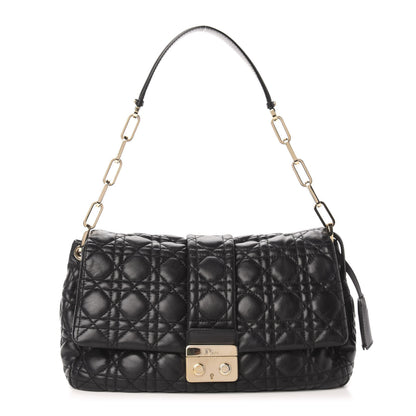 Christian Dior Lambskin Cannage New Lock Flap Black 1 of 10