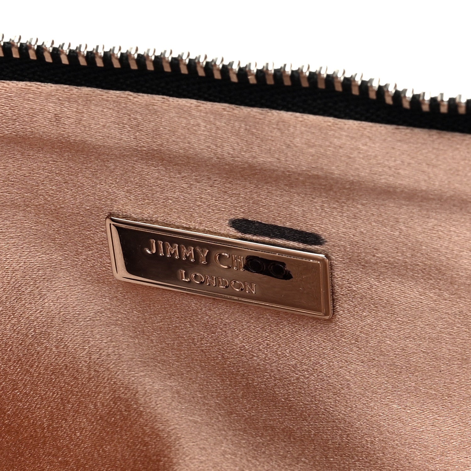 Jimmy Choo Satin Bead Embellished Callie Fringe Tassel Chain Evening Bag Black 6 of 9