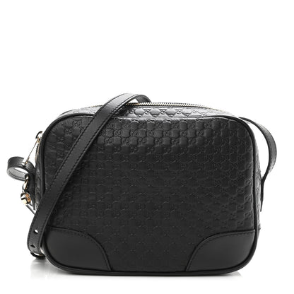 Gucci Microguccissima Mini Bree Messenger Bag Black 1 of 10