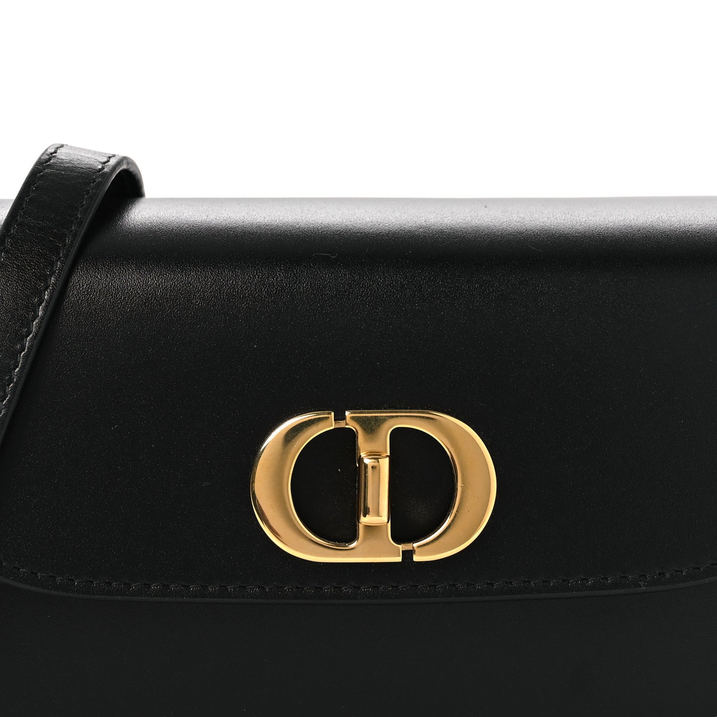 Box Calfskin 30 Montaigne Small Avenue Bag Black