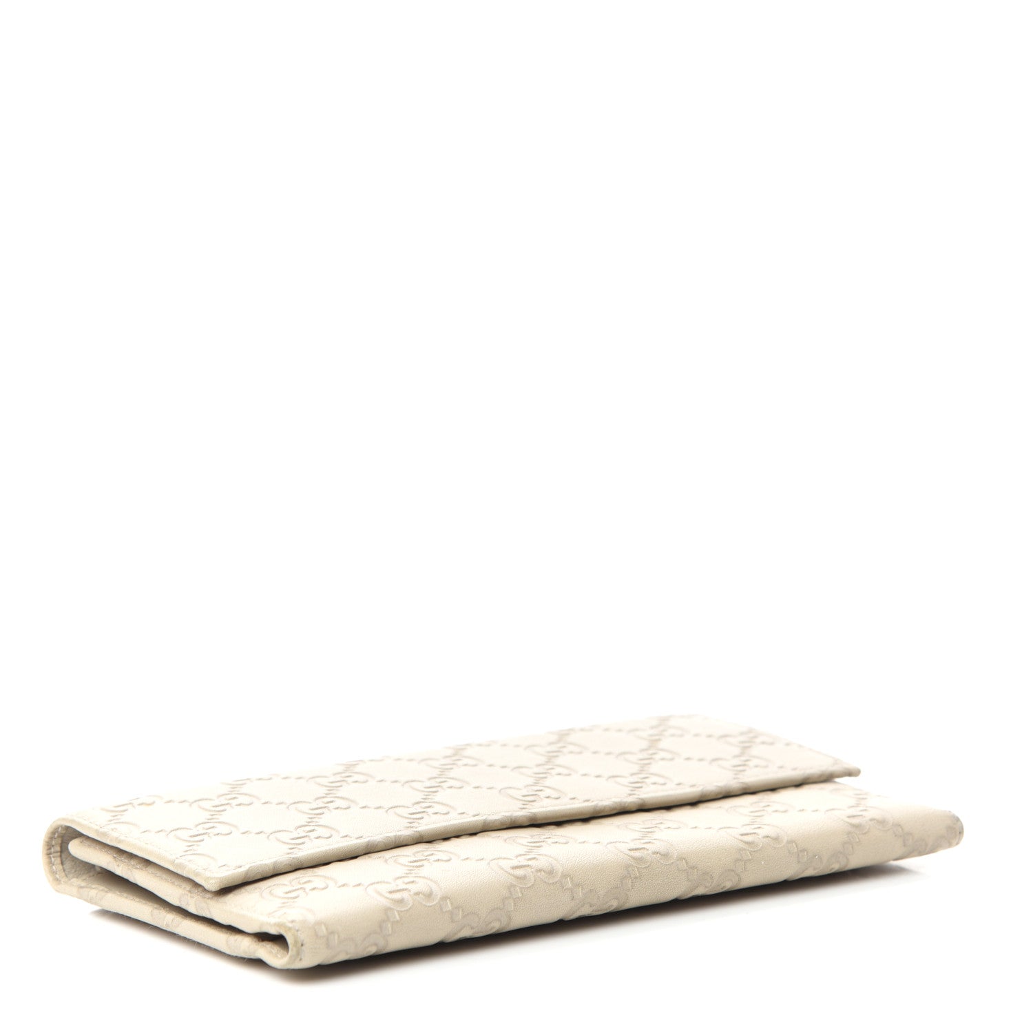 Gucci Guccissima Continental Flap Wallet Off White 4 of 6