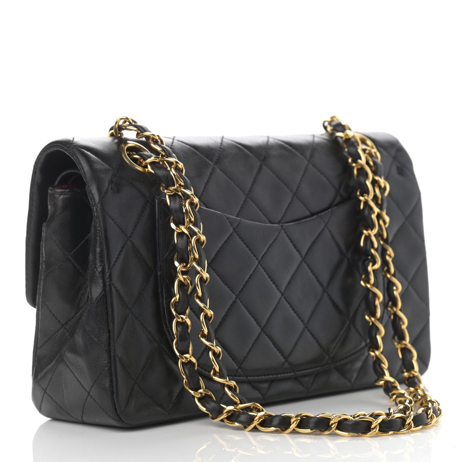 Chanel Lambskin Quilted Small Double Flap Black 3 of 15