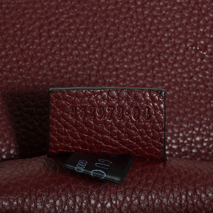 Gucci Leather Jackie Briefcase Top Handle Burgundy 8 of 10