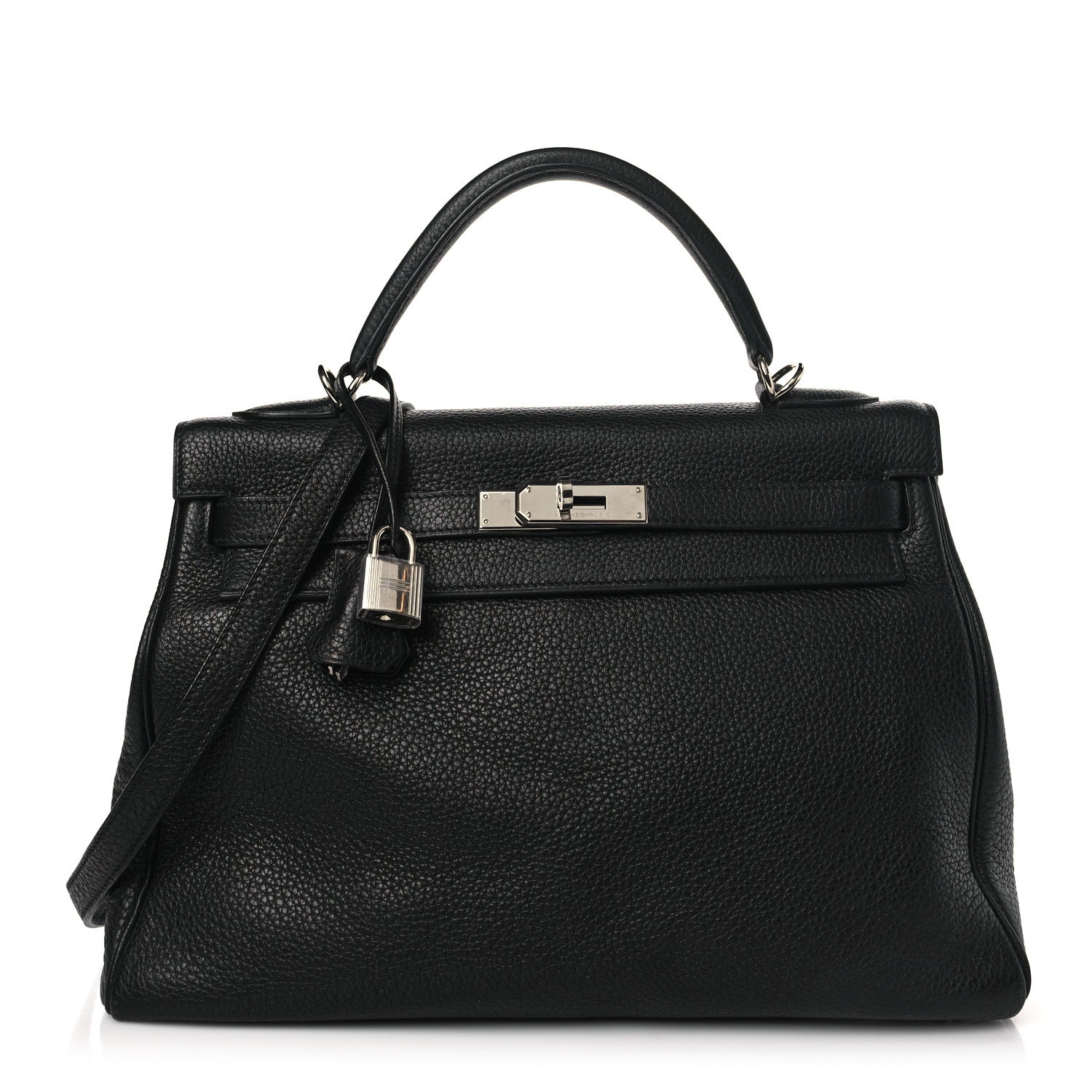 Hermes Taurillon Clemence Kelly Retourne 32 Black 1 of 9