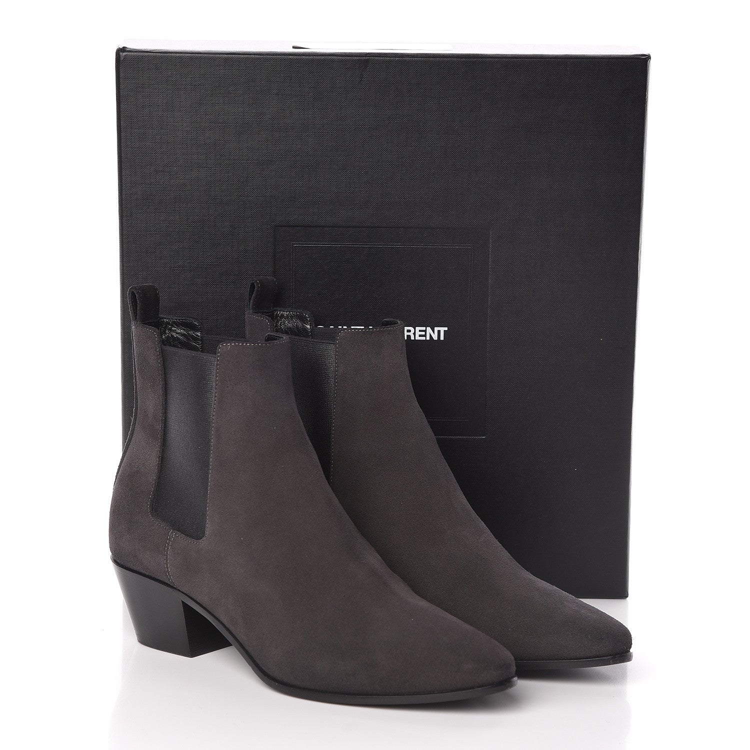 Saint Laurent Suede Chelsea Boots 36.5 8 of 8