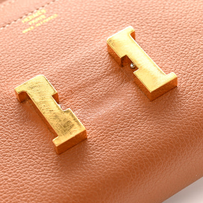 Hermes Evercolor Constance Long Wallet Gold 10 of 13