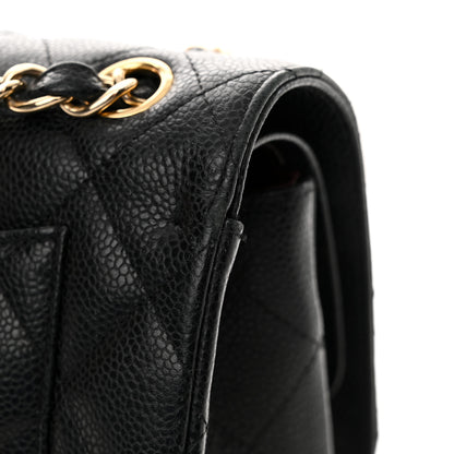 Chanel Caviar Quilted Jumbo Double Flap Black 19 of 21