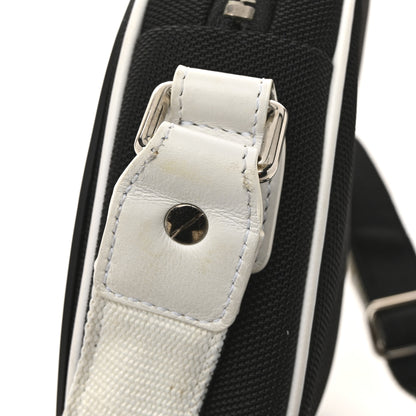 Chanel Canvas Rubber Airlines Crossbody Black White Red 12 of 14