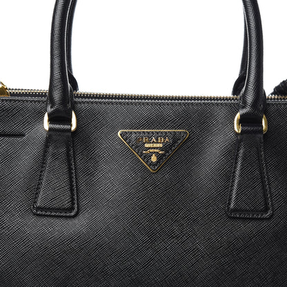 Prada Saffiano Small Galleria Double Zip Tote Black 10 of 11