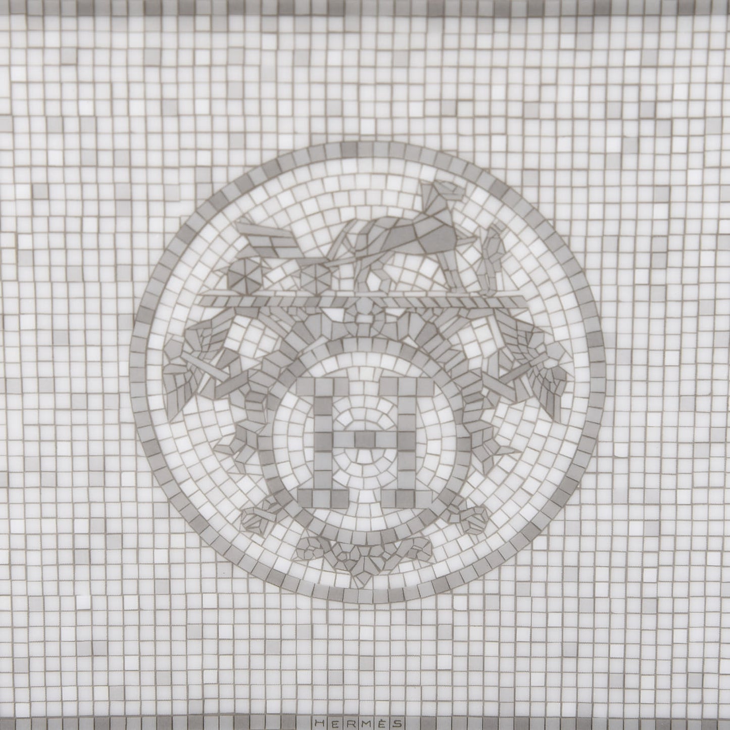 Porcelain Mosaique Au 24 Sushi Plate Platine