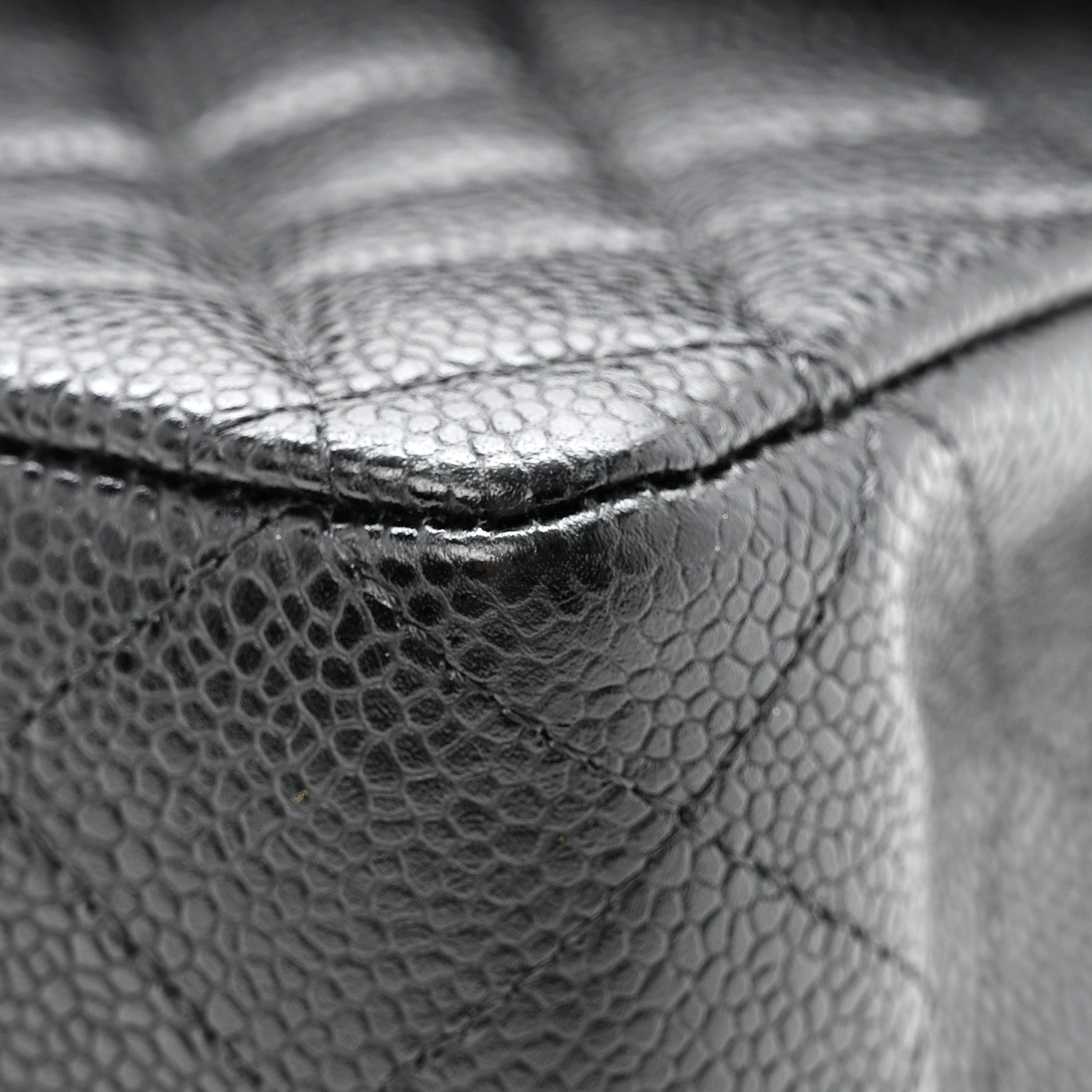 Chanel Caviar Quilted Medium Double Flap Black 12 of 13