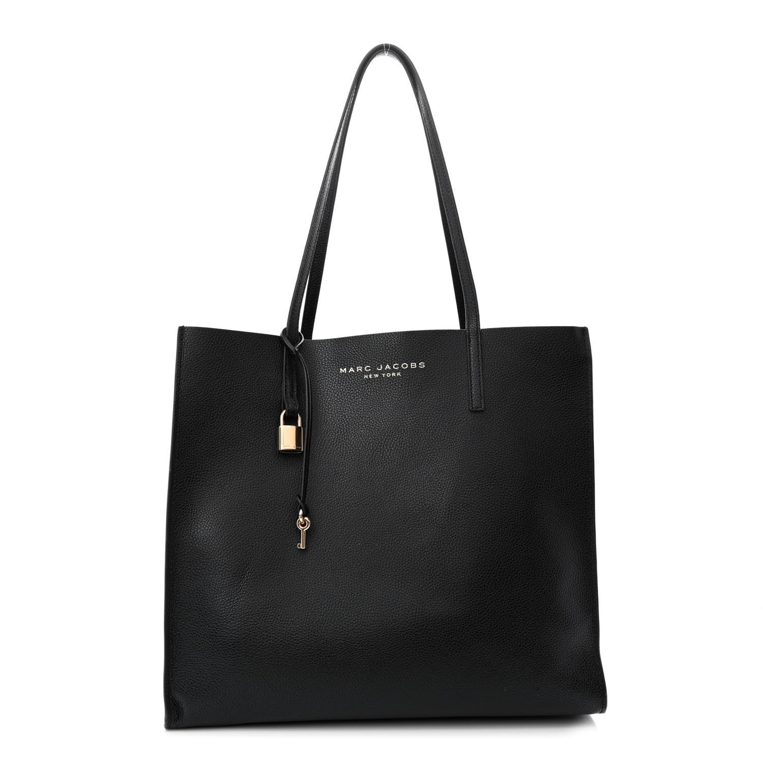 Marc Jacobs Grained Calfskin Grind Shopper Tote Black 1 of 11