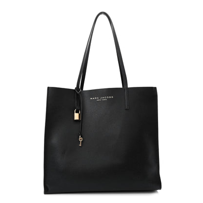 Marc Jacobs Grained Calfskin Grind Shopper Tote Black 1 of 11