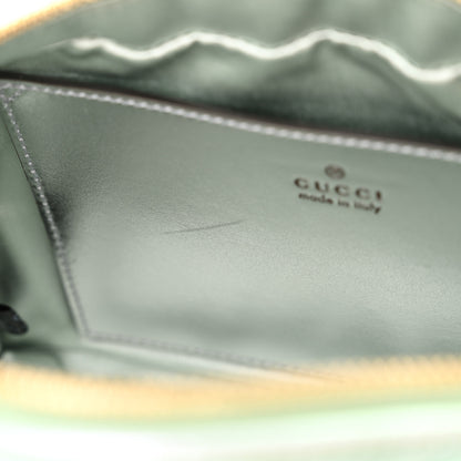 Gucci Iridescent Nappa Chevron Matelasse Small GG Marmont Chain Shoulder Bag Iridescent Salvy Green 11 of 12