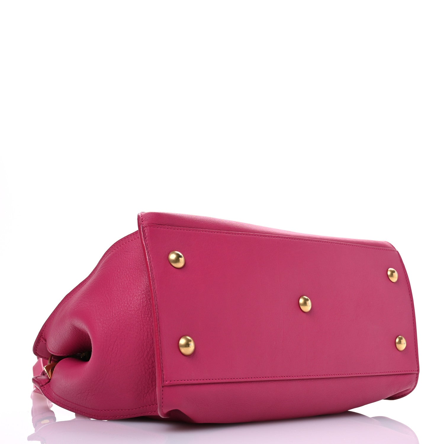 Saint Laurent Calfskin Small Classic Y Cabas Fuchsia 4 of 11
