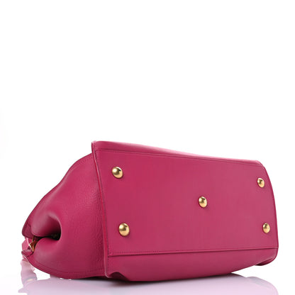 Saint Laurent Calfskin Small Classic Y Cabas Fuchsia 4 of 11