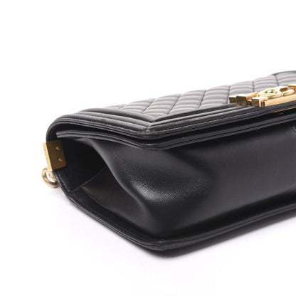 Chanel Lambskin Quilted Medium Boy Flap Black 5 of 9