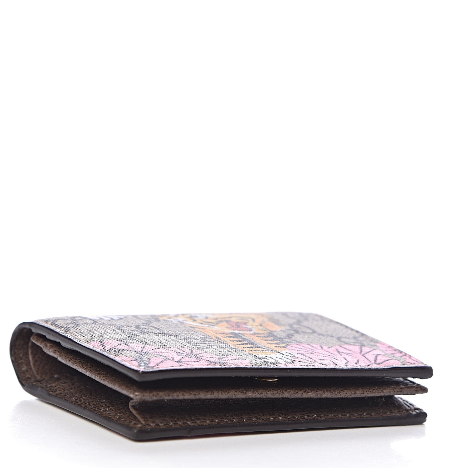 Gucci GG Supreme Monogram Bengal Card Case Beige Pink 4 of 7