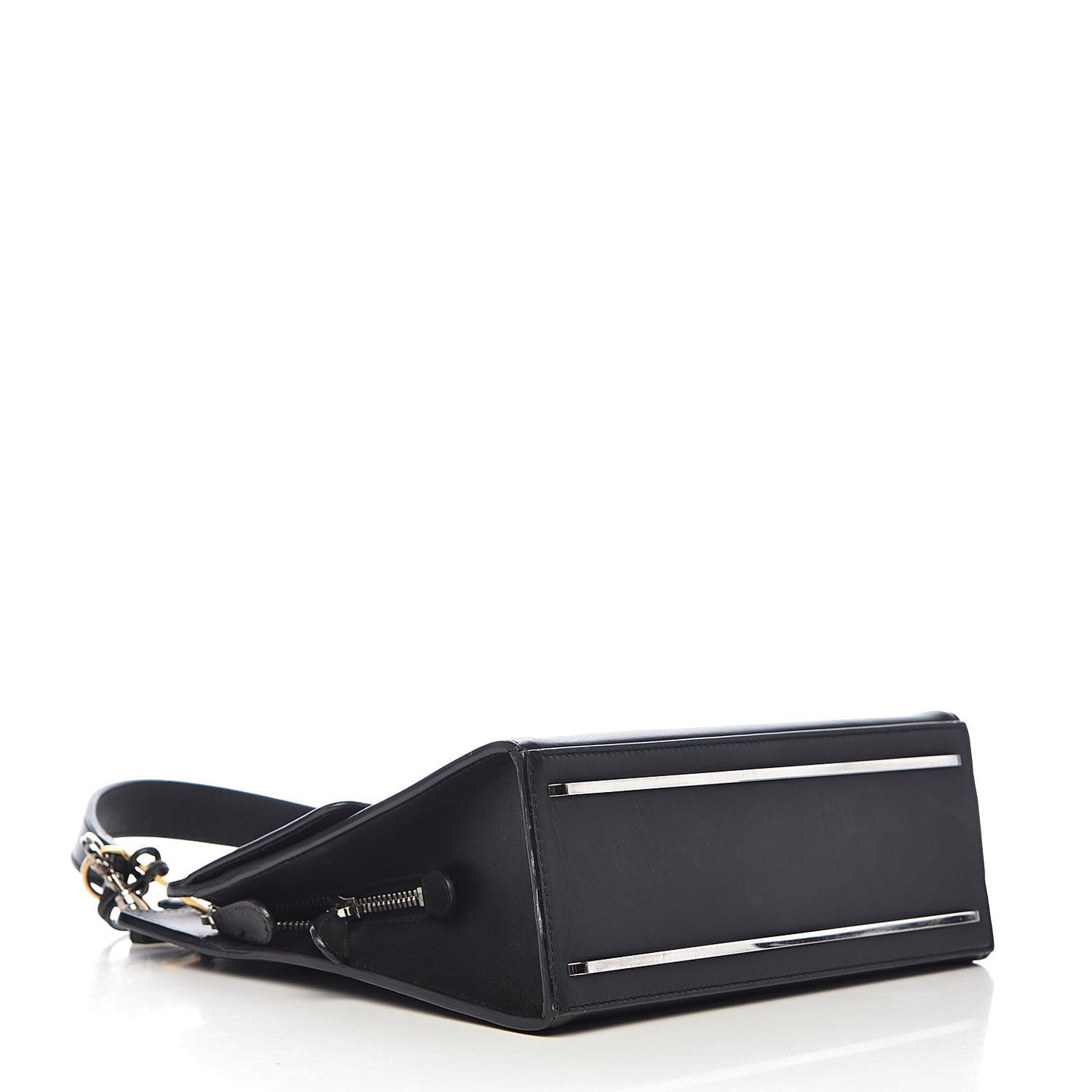 Calfskin Le Dix S Cartable Shoulder Bag Black