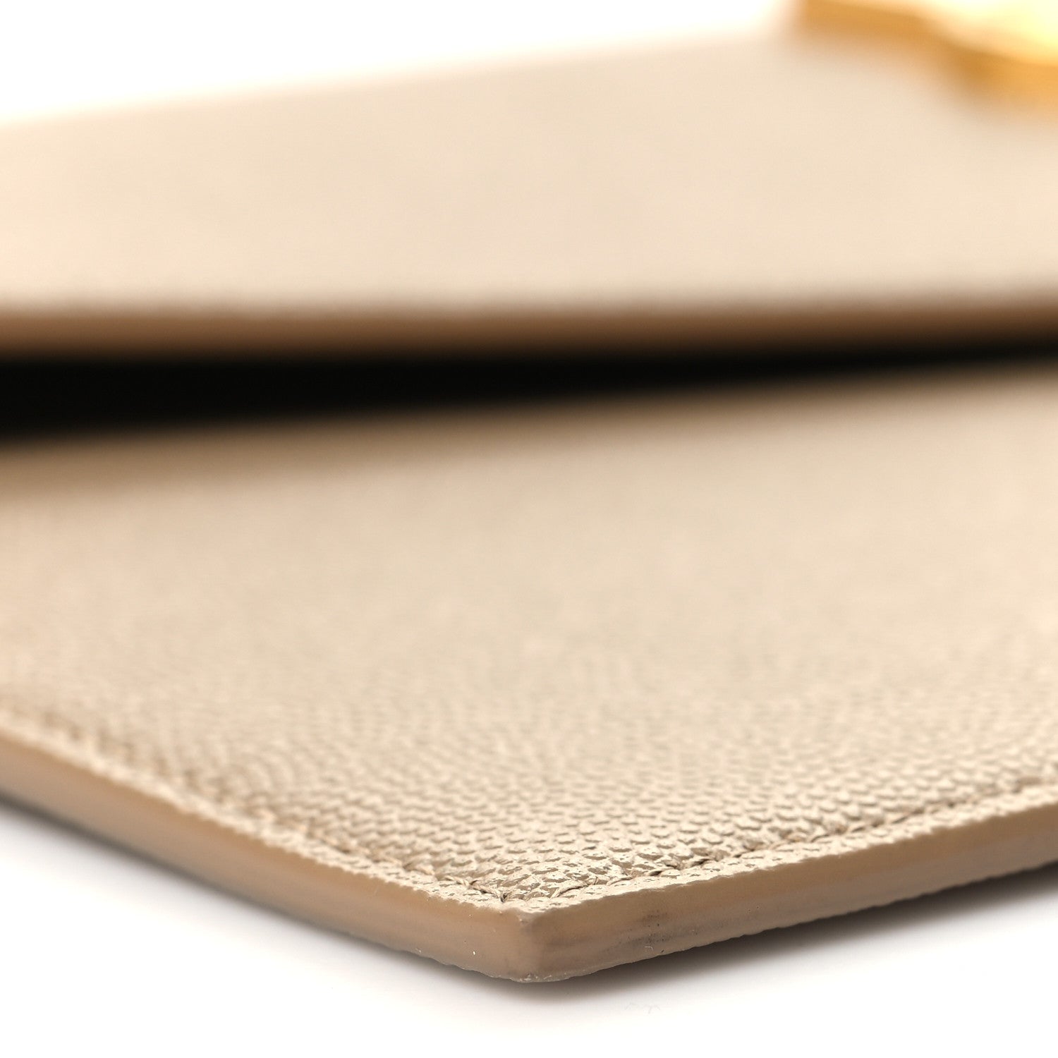 Saint Laurent Grain De Poudre Uptown Pouch Dark Beige 8 of 9