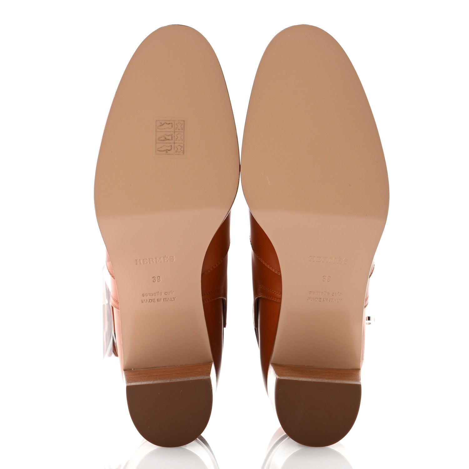 Hermes Calfskin Frenchie 50 Ankle Boots 39 Naturel 5 of 9