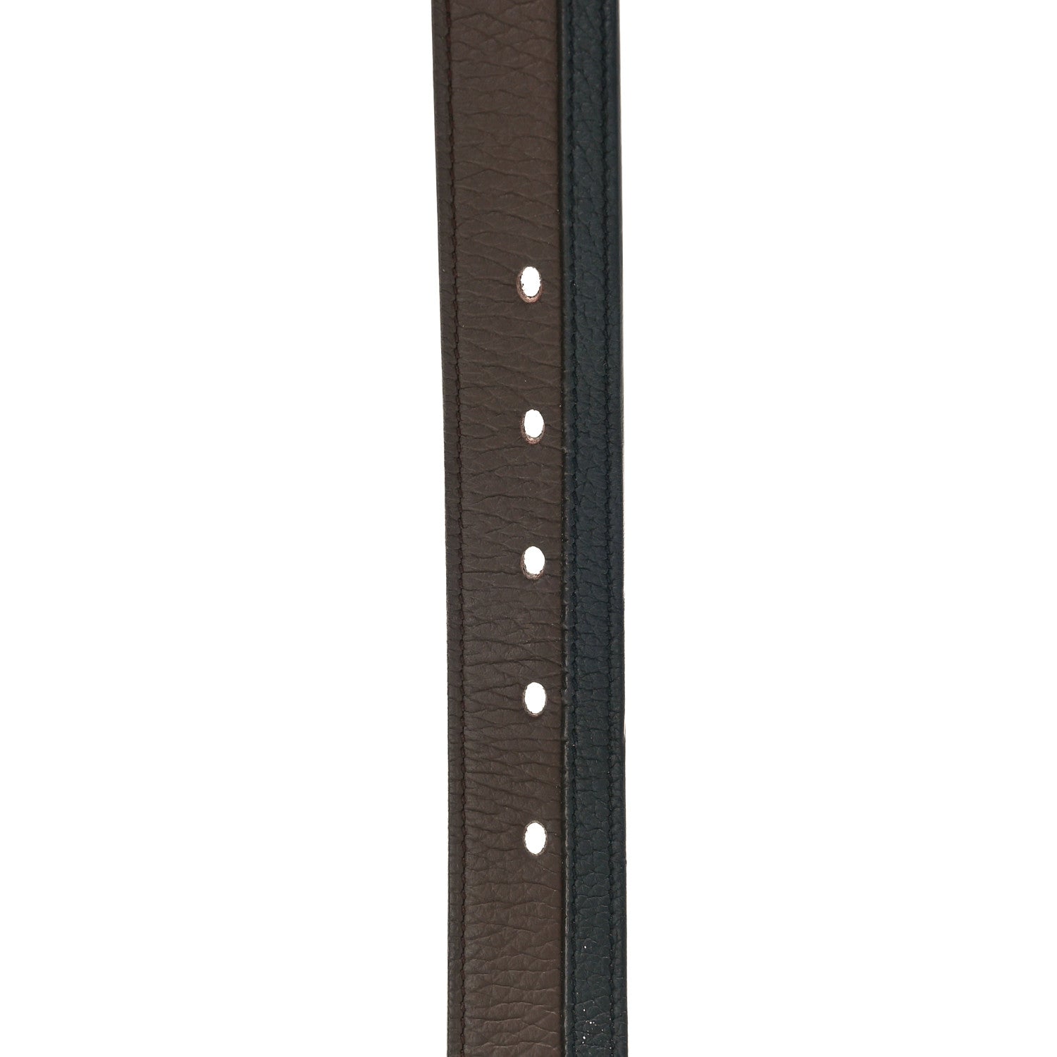 Hermes Taurillon Clemence Etriviere 32mm 95 38 Chocolate Black 5 of 5
