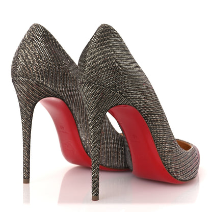 Christian Louboutin Glitter Chain Pigalle Follies 100 Pumps 40 Roche 5 of 10
