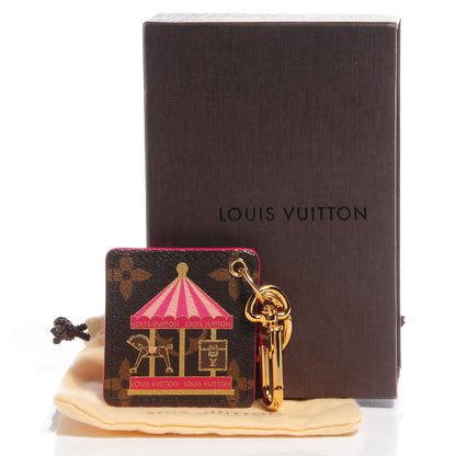 Louis Vuitton Monogram Illustre Carousel Bag Charm Key Ring Pink 5 of 8