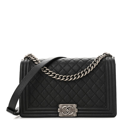 Chanel Caviar Quilted New Medium Boy Flap Black 1 of 11