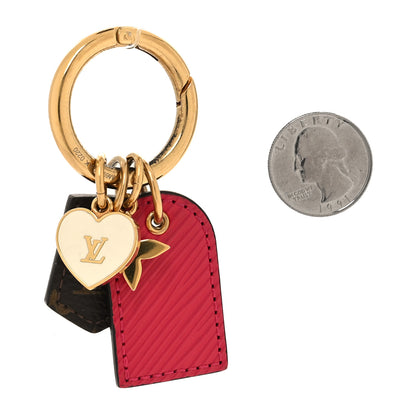 Louis Vuitton Monogram Fetish Lug Tag Bag Charm Fuschia 2 of 6