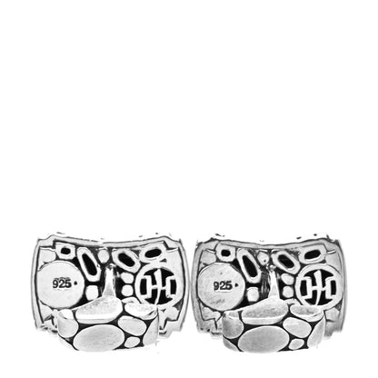 John Hardy Sterling Silver Black Sapphire Kali Dot Cufflinks 3 of 5