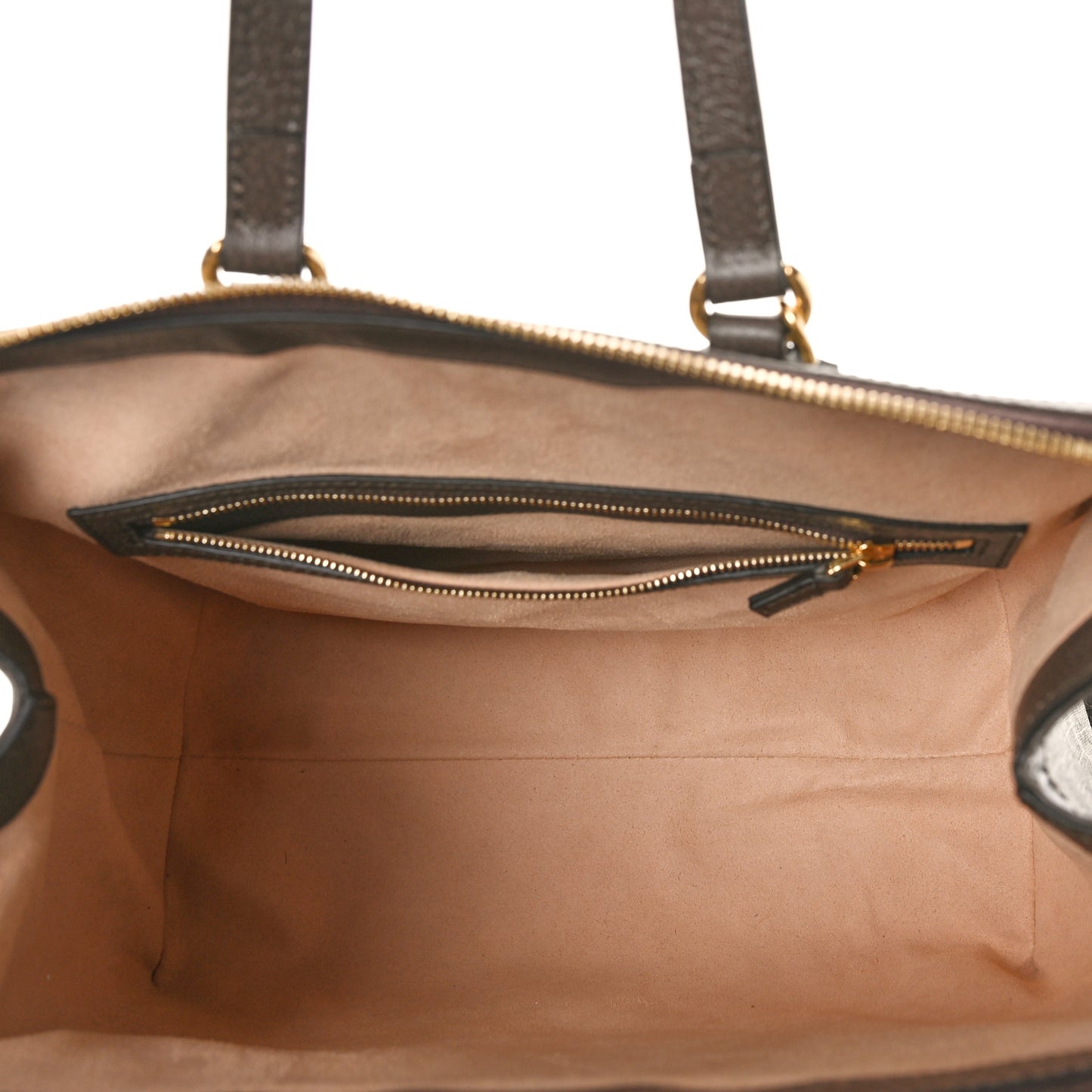 GG Supreme Monogram Web Medium Ophidia Tote Bag Brown