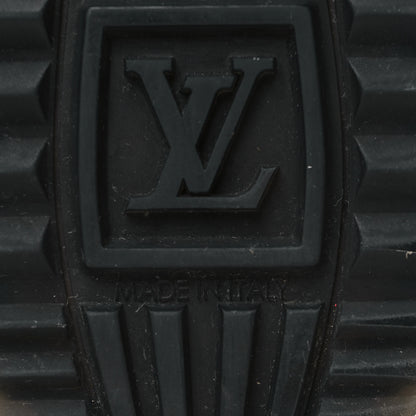 Louis Vuitton Suede Monogram Run Away Sneakers 39 Black 9 of 10