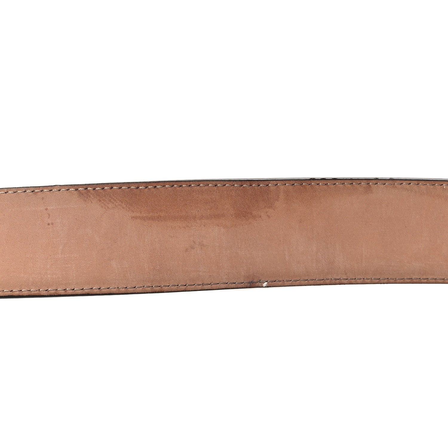 Gucci GG Supreme Monogram Selleria Calfskin Interlocking G 40mm Belt 85/34 Beige Ebony Cocoa 6 of 6