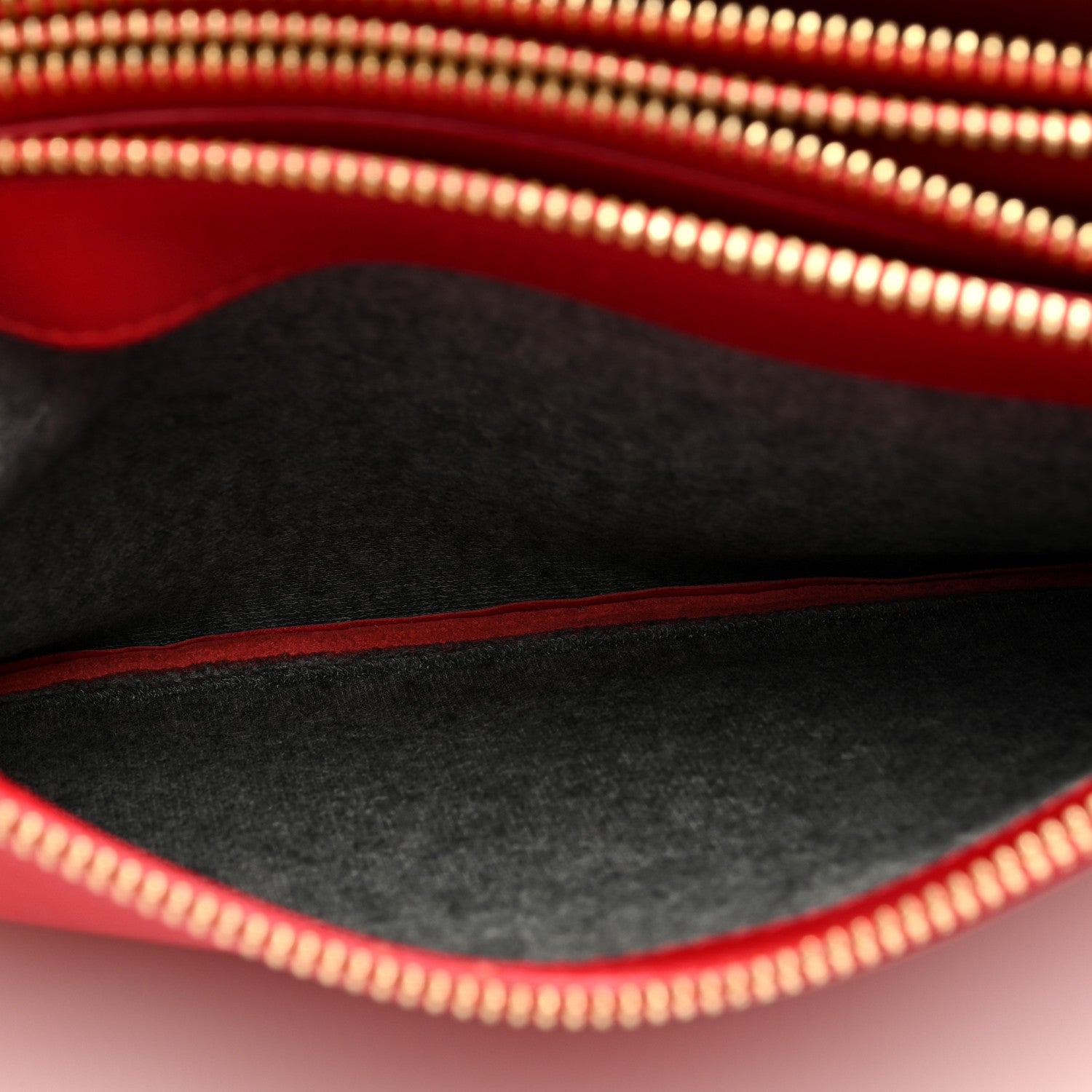 Celine Lambskin Small Trio Crossbody Bag Red 7 of 13