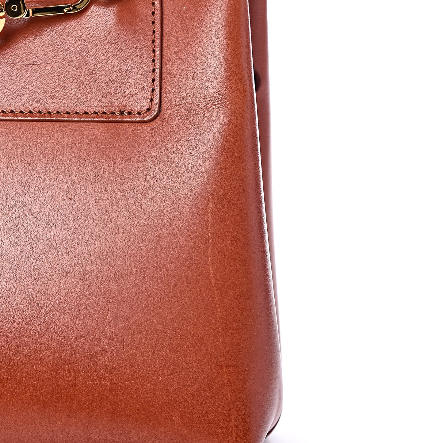 Calfskin Mini Lady Bag Ginger