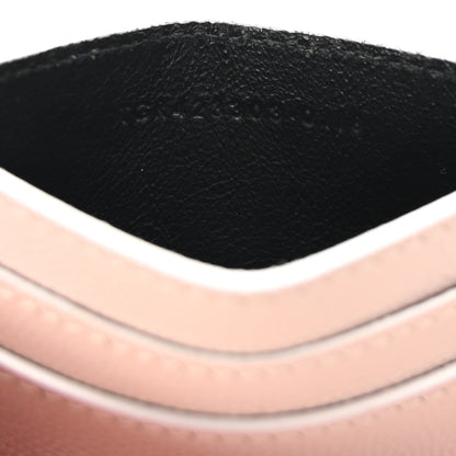 Saint Laurent Grain De Poudre Monogram Credit Card Case Rose 7 of 8