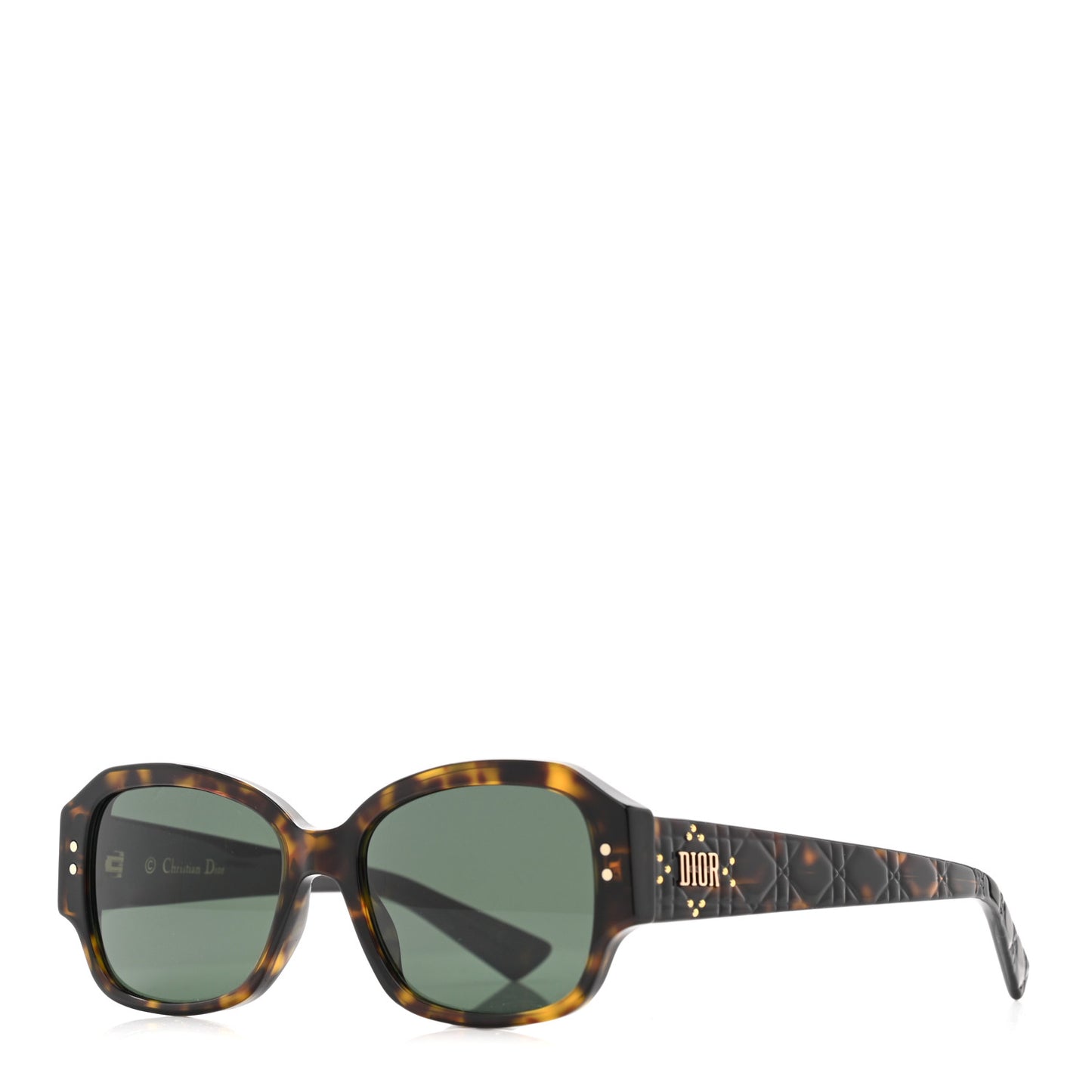 Acetate Cannage Lady Dior Studs 5 Sunglasses Havana