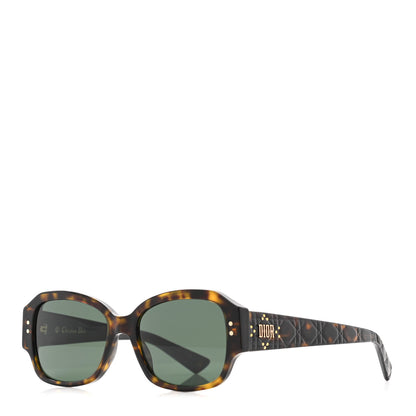 Christian Dior Acetate Cannage Lady Dior Studs 5 Sunglasses Havana 1 of 10