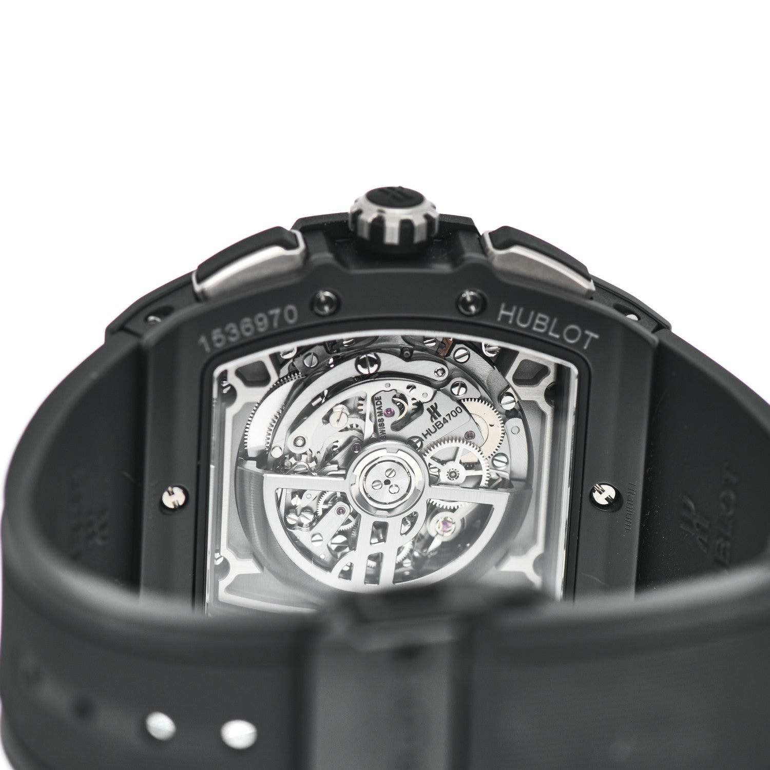 Hublot Ceramic Rubber 45mm Spirit of Big Bang Automatic Watch Black 601.CI.0173.RX 4 of 5