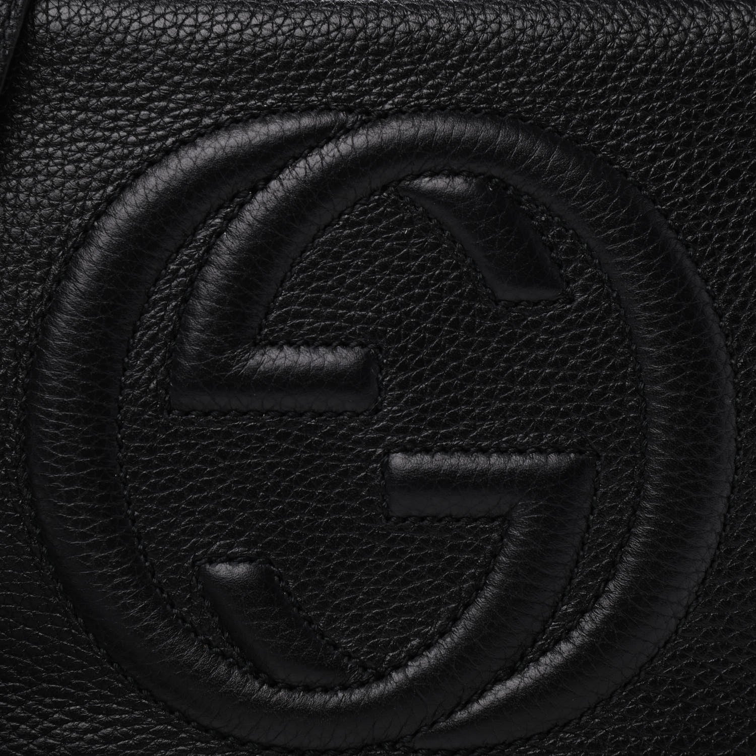 Gucci Pebbled Calfskin Small Soho Disco Bag Black 10 of 10