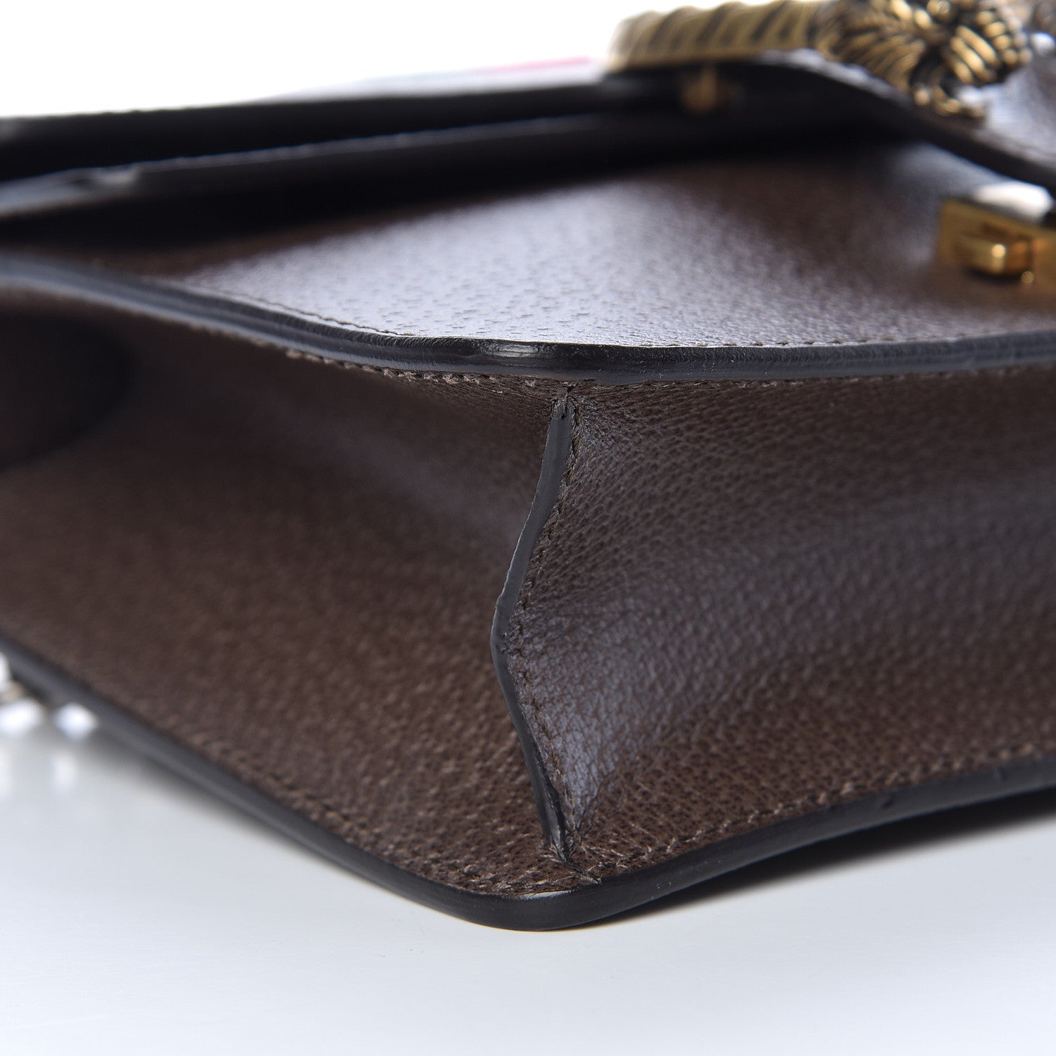 Gucci Textured Calfskin Web Mini Dionysus Shoulder Bag New Acero 9 of 10
