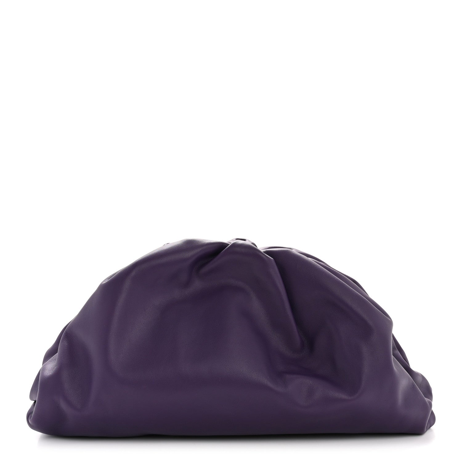 Bottega Veneta Smooth Butter Calf The Pouch Oversized Clutch Raisin 1 of 11