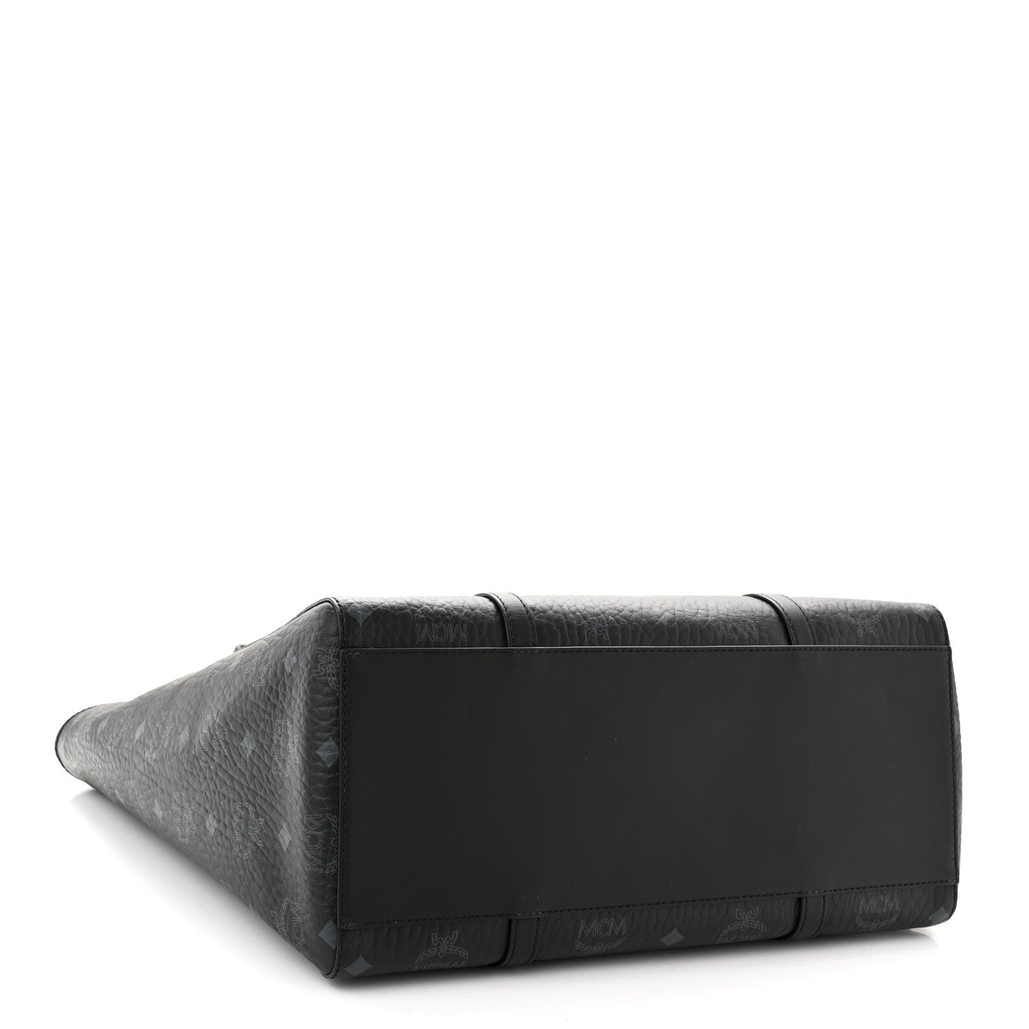 MCM Visetos Toni Shopper Tote Black 3 of 9