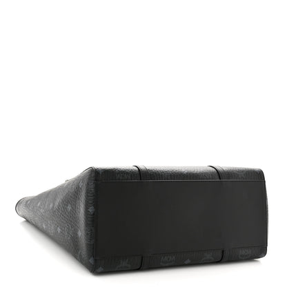 MCM Visetos Toni Shopper Tote Black 3 of 9